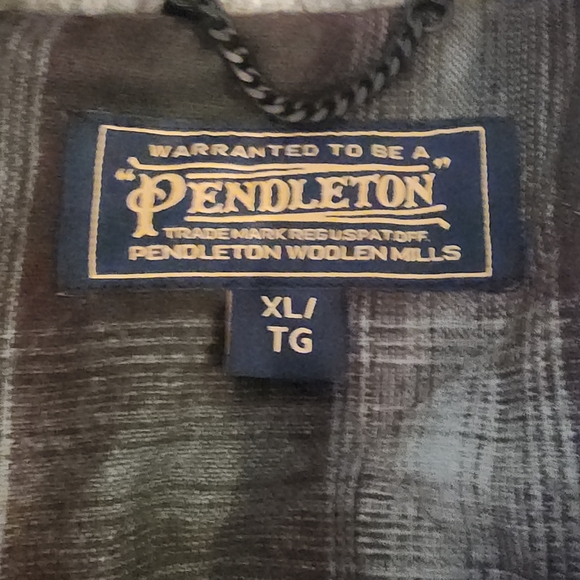 PENDLETON Gray WOOL Insulated KNOB HILL Winter HOODED Duffel COAT Mens Sz XL - Picture 2 of 7